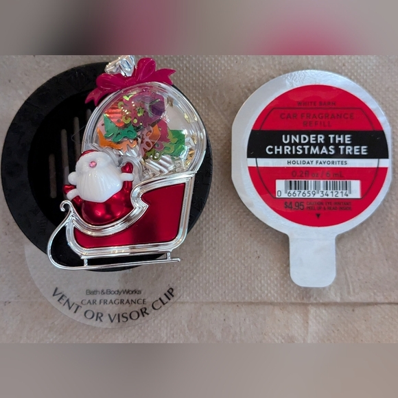 NEW Bath and Body Works Car Fragrance Clip with Car Fragrance Refill - Picture 1 of 2